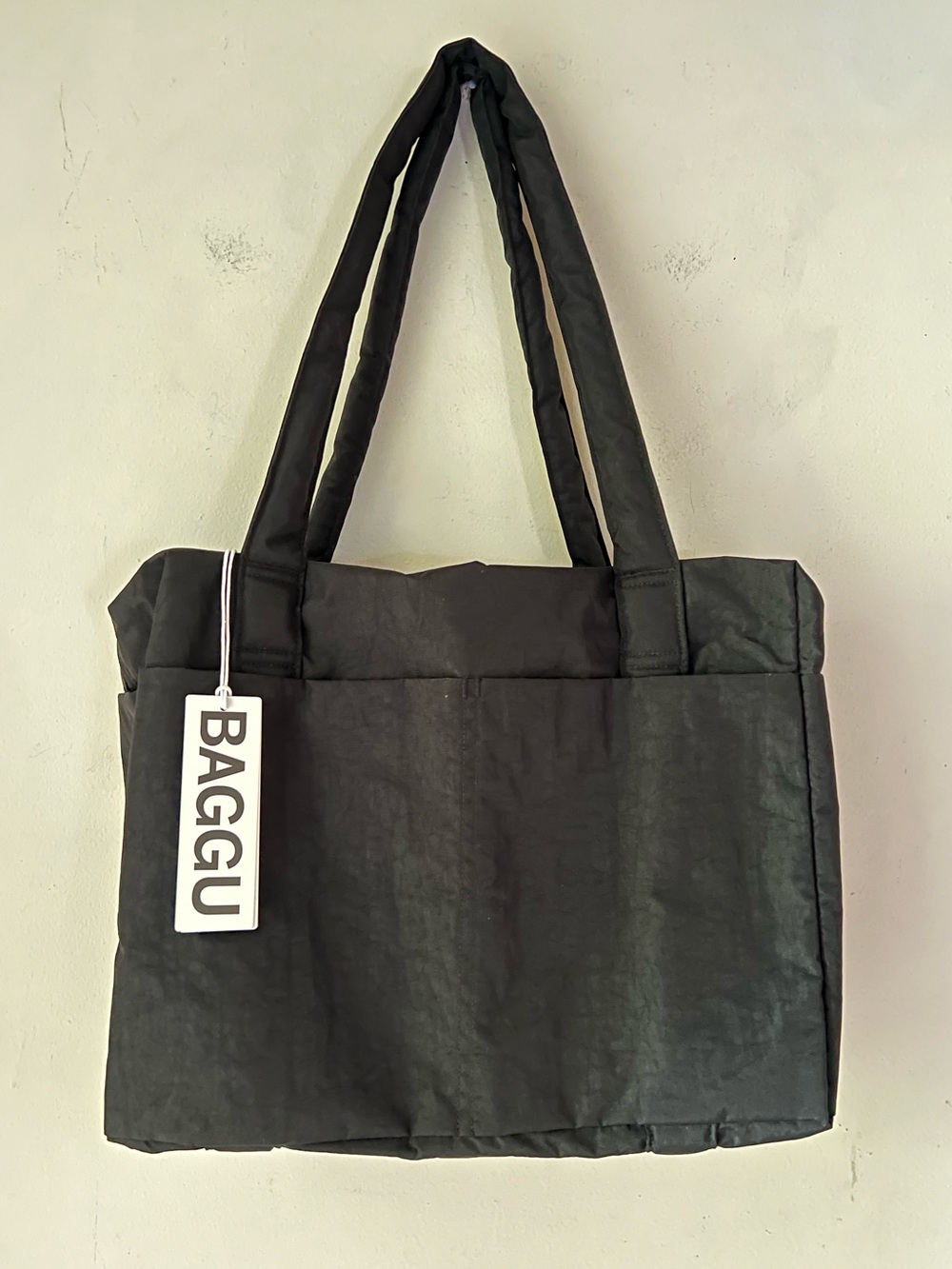 NWT BAGGU Black Small Cloud Carry-On with Detachable Interior Zip Pouch - Picture 6 of 15